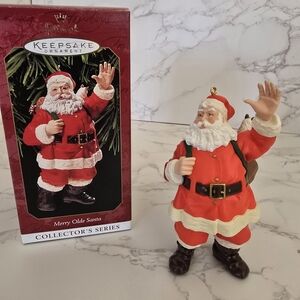 Like New w/Box - Vintage Hallmark 1999 Merry Olde Santa Ornament